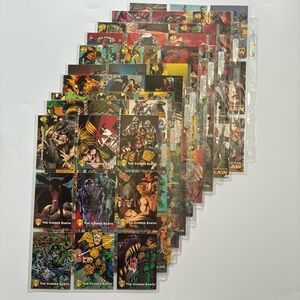 Judge Dredd 1995 Collectible Trading Cards Complete‎ Base Set #1–90 Edge Vintage